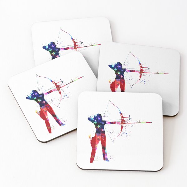 Item preview, Archery American Flag Color Art designed and sold by JaskolArt.