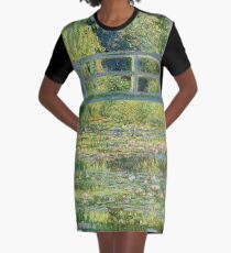 Claude Monet - Seerosenteich T-Shirt Kleid