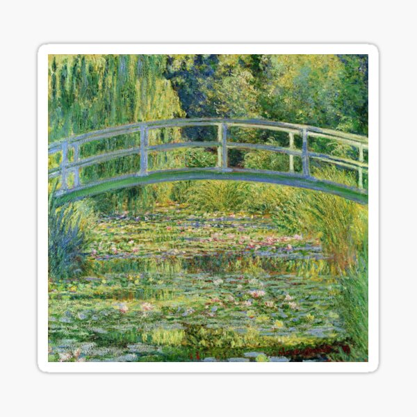Claude Monet - Estanque de agua-lirio Pegatina