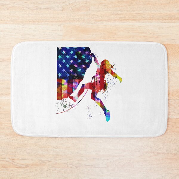 Item preview, Escalada, bandera americana, color, arte designed and sold by JaskolArt.