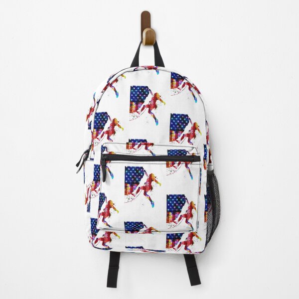 Item preview, Climbing American Flag Color Art designed and sold by JaskolArt.