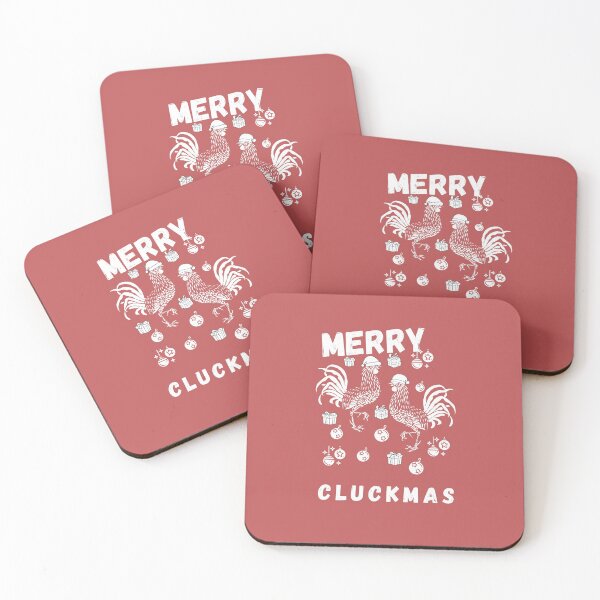 Item preview, Merry Cluckmas Funny Chicken Pun Vintage Design designed and sold by marvacousins246.