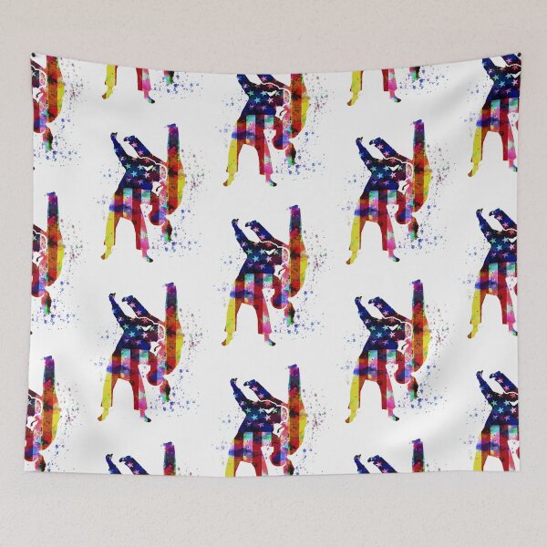 Item preview,  Jiu jitsu American Flag Color Art designed and sold by JaskolArt.