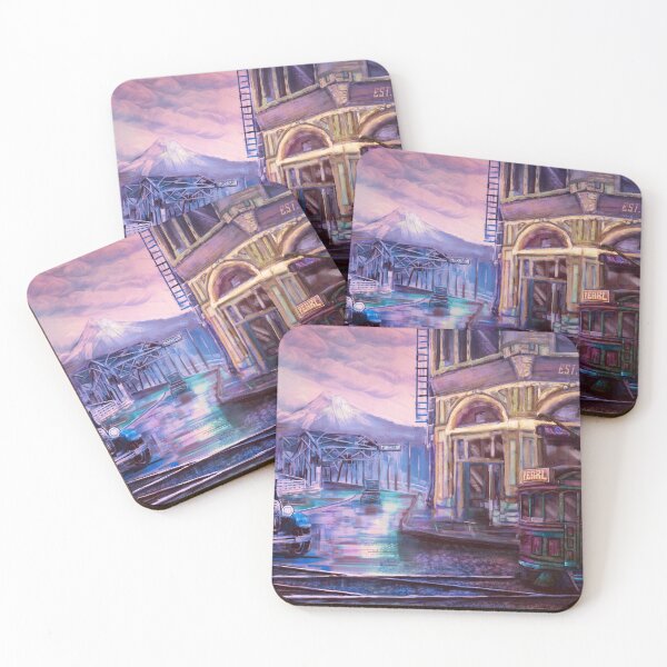 Item preview, Portland Historical - Morrison Bridge PAINTING  designed and sold by sunnthreads.