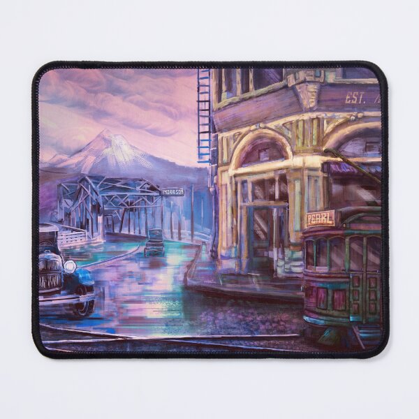 Item preview, Portland Historical - Morrison Bridge PAINTING designed and sold by sunnthreads.
