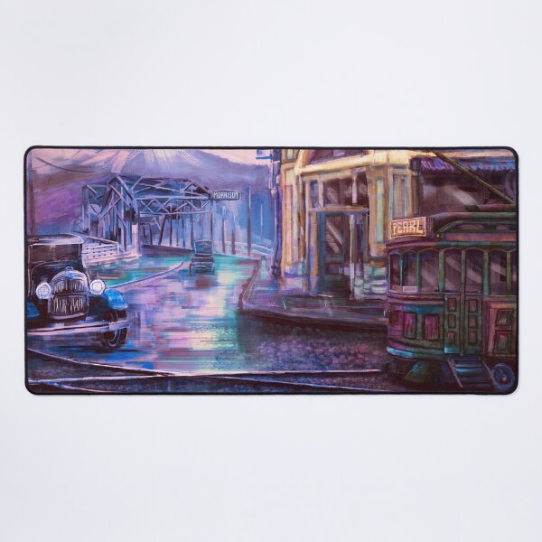 Item preview, Portland Historical - Morrison Bridge PAINTING  designed and sold by sunnthreads.