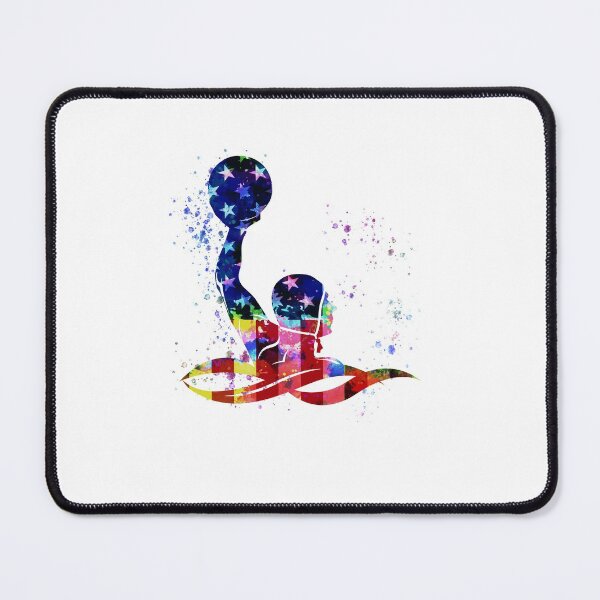 Item preview, Water Polo American Flag Color Art designed and sold by JaskolArt.