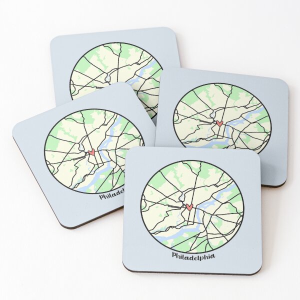 Item preview, Philadelphia Heart Map designed and sold by issanator.