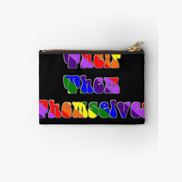 Item preview, They their them themselves LGBTQ rainbow design designed and sold by anunusualwoman.