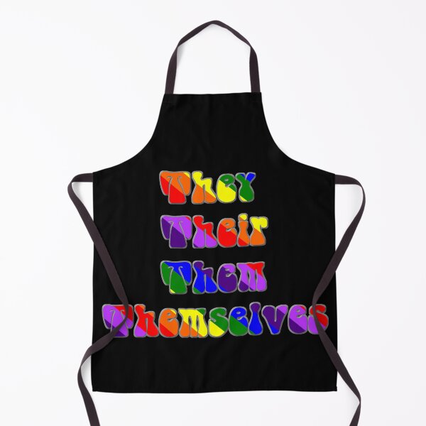 Item preview, They their them themselves LGBTQ rainbow design designed and sold by anunusualwoman.