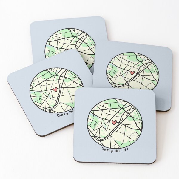 Item preview, Cherry Hill Heart Map designed and sold by issanator.