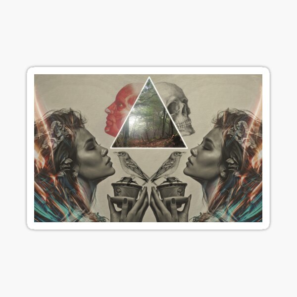 between life and death Sticker