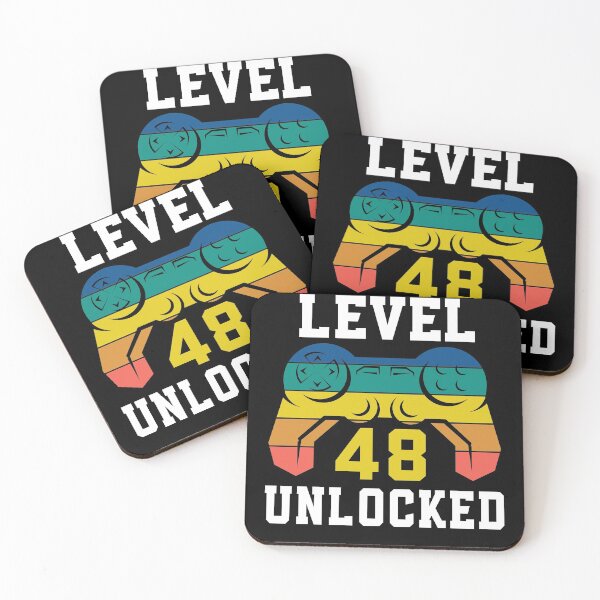 Item preview, Level 48 Unlocked, Video Game 48th Gamer Birthday designed and sold by Fabvity.