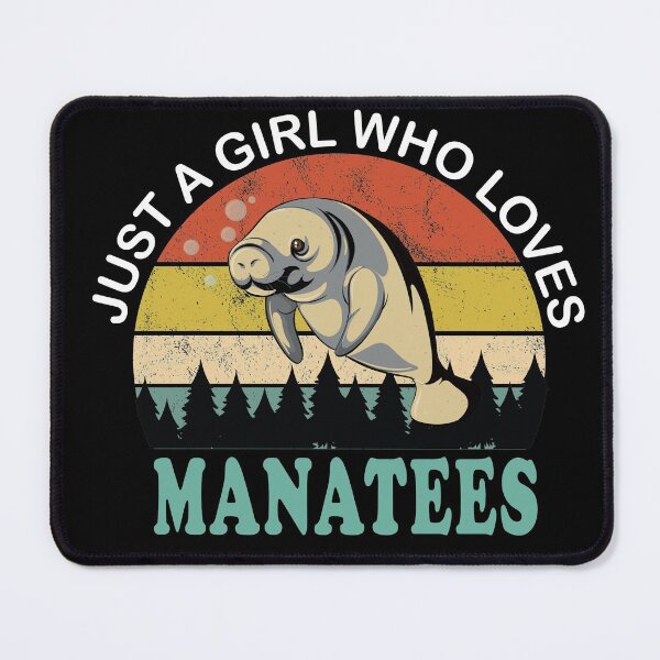 Item preview, just a girl who loves manatees designed and sold by Fiona Shorts.