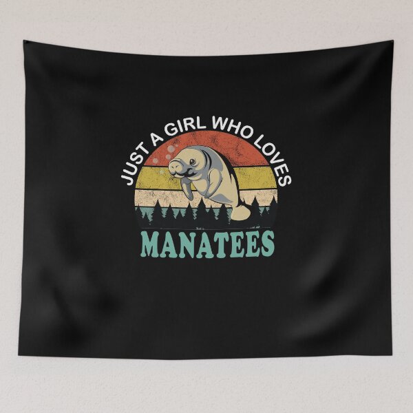 Item preview, just a girl who loves manatees designed and sold by Fiona Shorts.