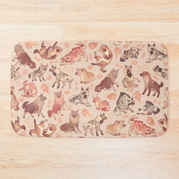 Item preview, Hyenas in creamy orange designed and sold by Colordrilos.