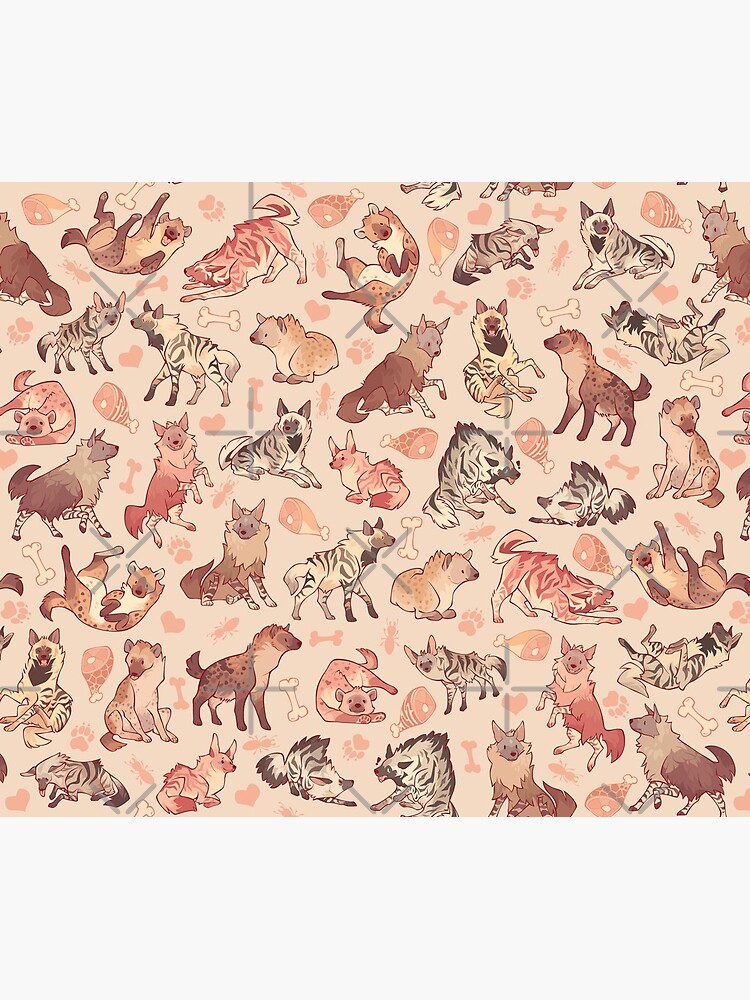 Hyenas in creamy orange by Colordrilos