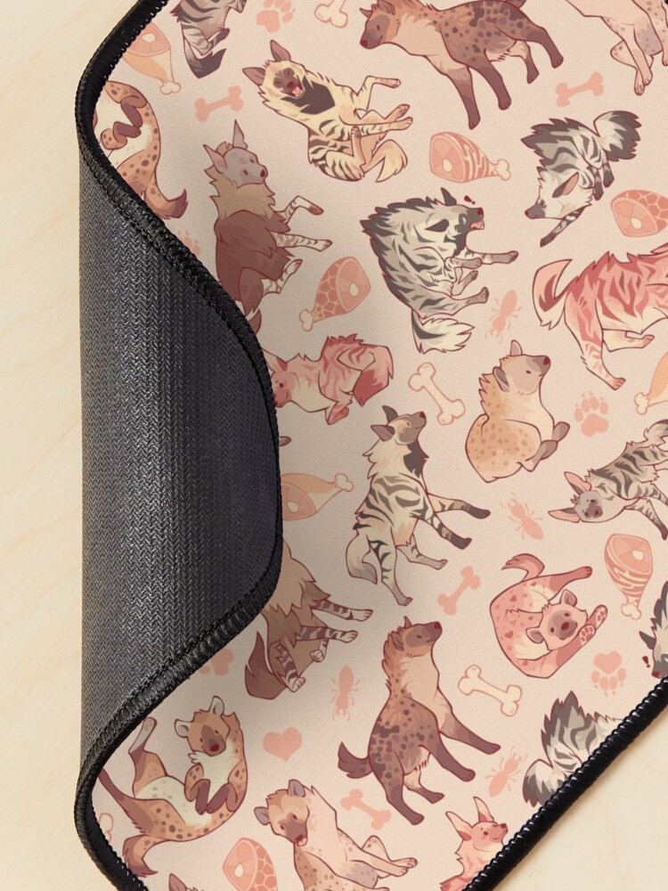 Alternate view of Hyenas in creamy orange Mouse Pad