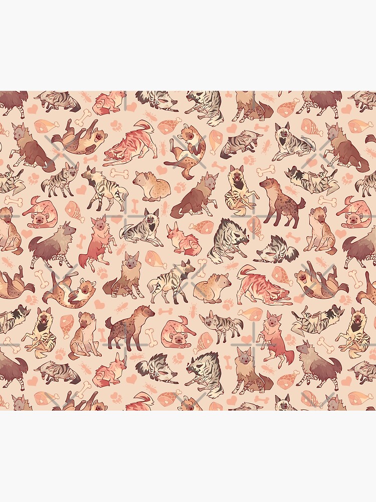 Hyenas in creamy orange by Colordrilos