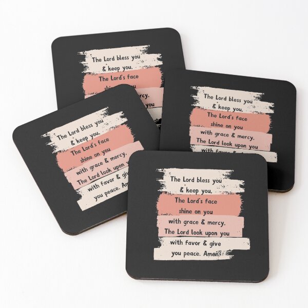 Item preview, Aaronic benediction from the book of Numbers, black font (no gendered pronouns)  designed and sold by CheekyGrace.