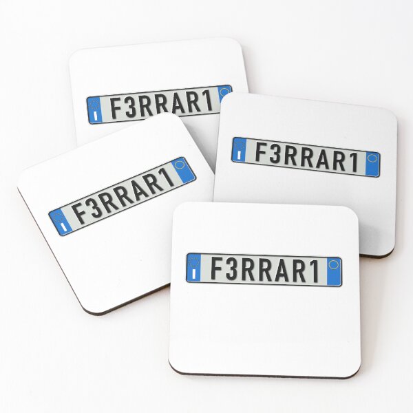 Item preview, F3RRAR1 Italian license plate euro style Ferrari  designed and sold by VacationCity.