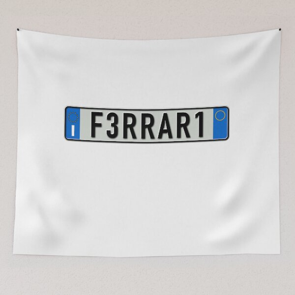 Item preview, F3RRAR1 Italian license plate euro style Ferrari  designed and sold by VacationCity.