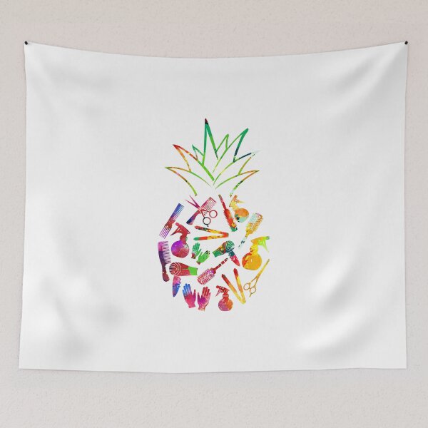 Artikelvorschau, Friseur Ananas Aquarell entworfen und verkauft von aggiexnjoz.