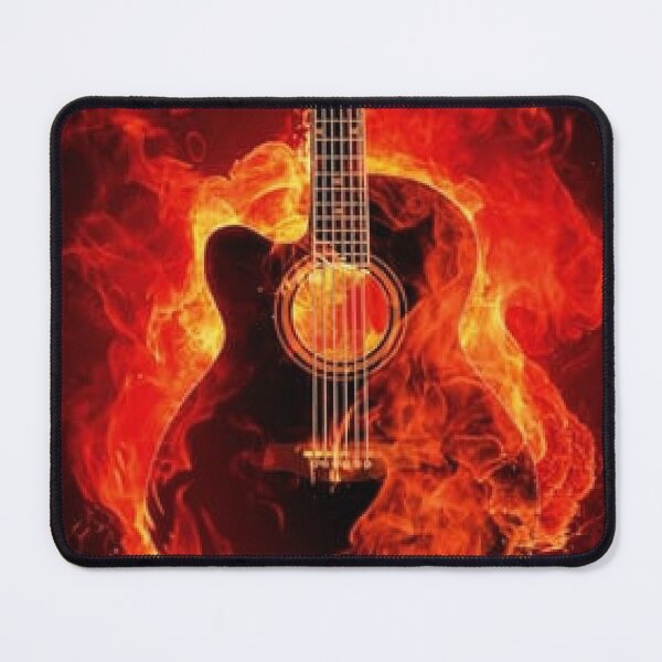 Item preview, Burning Guitar - Hot Music Trend Gift Ideas on Apparel and Decor. designed and sold by lduke47.