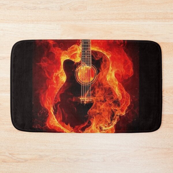 Item preview, Burning Guitar - Hot Music Trend Gift Ideas on Apparel and Decor. designed and sold by lduke47.