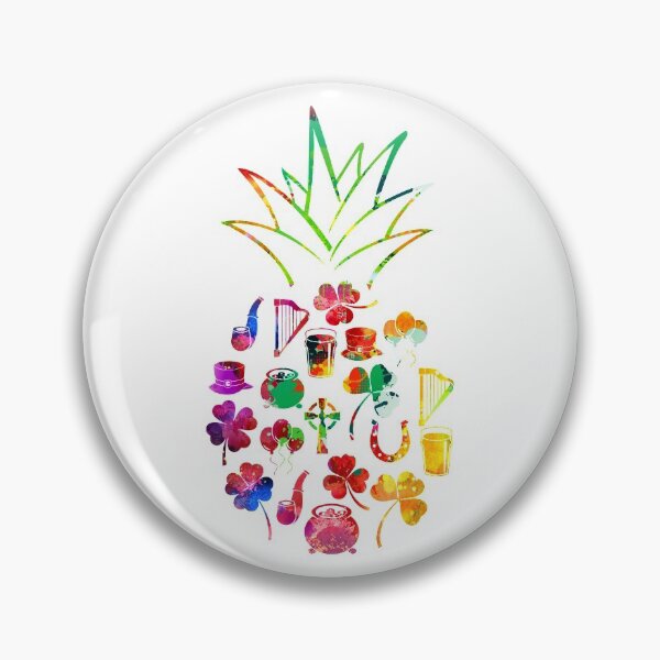 Item preview, Irish pineapple watercolor designed and sold by aggiexnjoz.