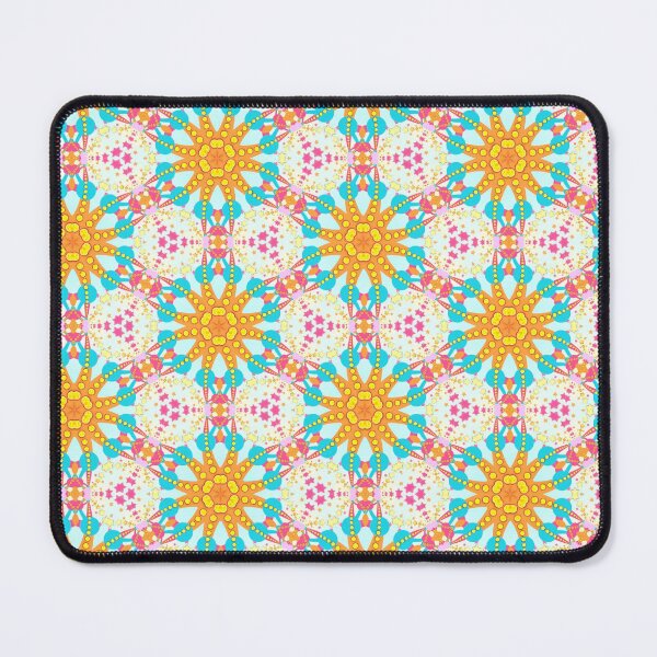 Item preview, Geometry Dancefloor | Aqua Orange Pink designed and sold by webgrrl.