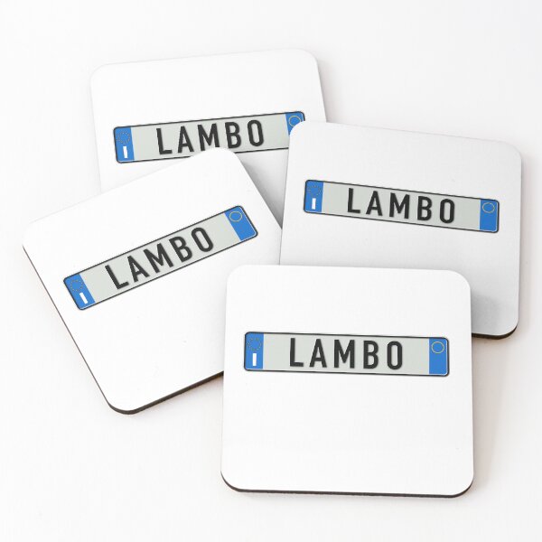 Item preview, LAMBO Italian license plate euro style LAM BOR GHINI I designed and sold by VacationCity.