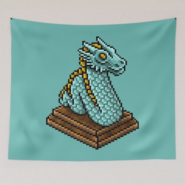 Item preview, Habbo Teal Dragon Lamp designed and sold by Eisenjays.