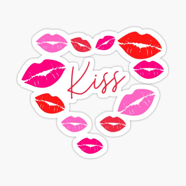 lips of love stickers redbubble