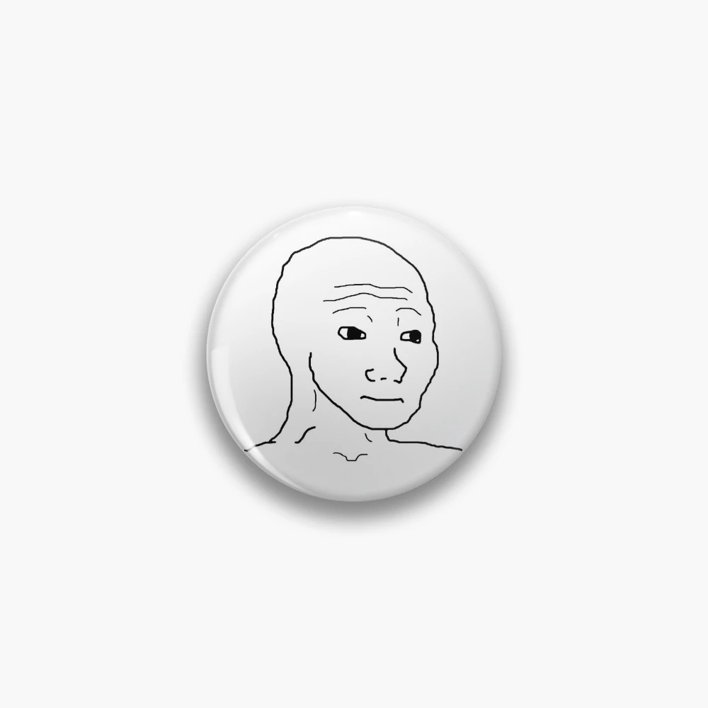 Doomer Guy Meme Soft Button Pin Funny Metal Cute Gift Jewelry