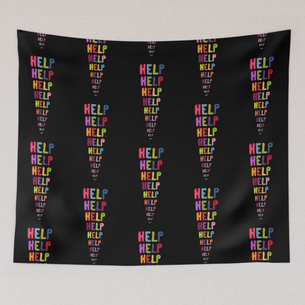 Item preview, HELP - Colorful hand drawn letters designed and sold by cleolovescolor.