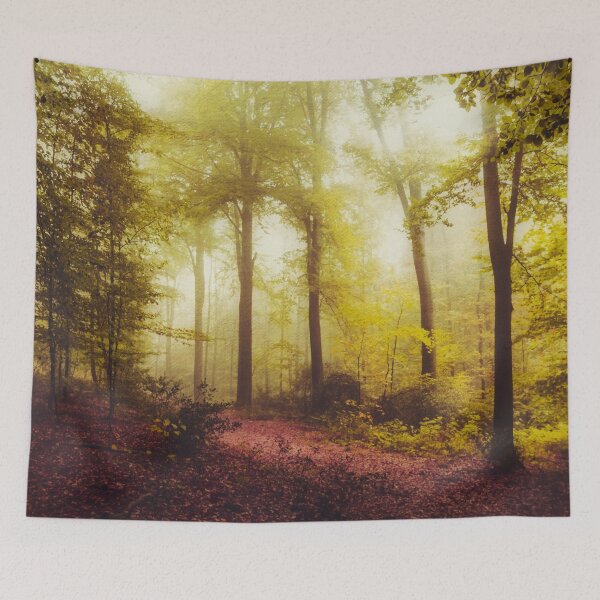 Item preview, Dreamy Forest in Mist designed and sold by Dyrk Wyst Redbubble Shop.