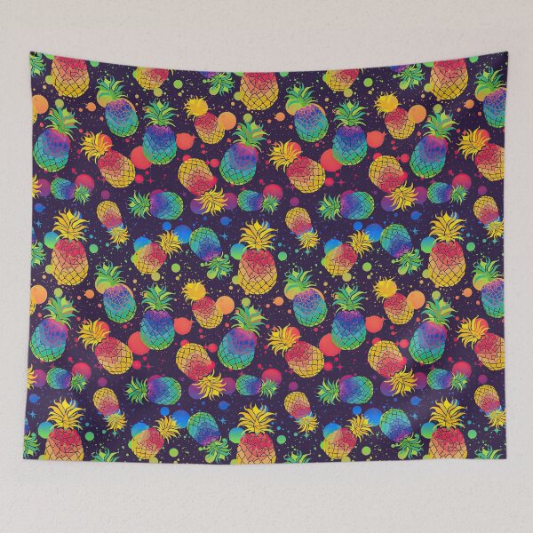 Item preview, Colorful Pineapple Watercolor Art designed and sold by AlyssoCharm.