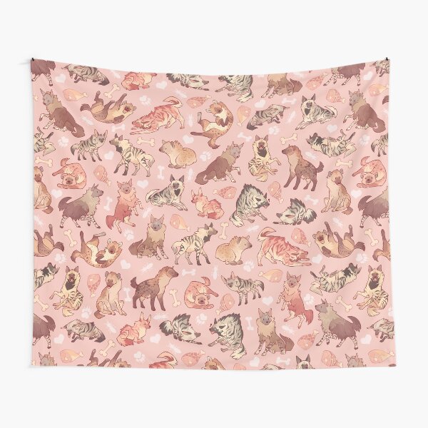 Item preview, Hyenas in milky strawberry designed and sold by Colordrilos.