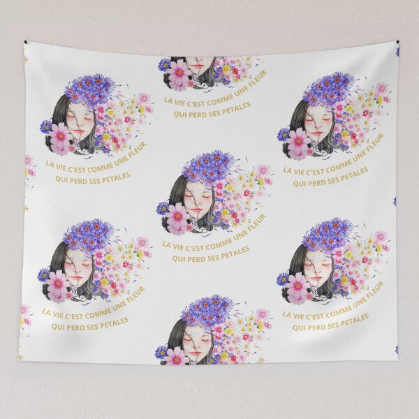 Item preview, Sweatshirt LIFE IS LIKE A FLOWER THAT LOSES ITS PETALS designed and sold by marmothel.