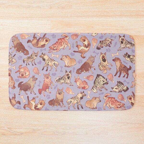Item preview, Hyenas in lavender designed and sold by Colordrilos.