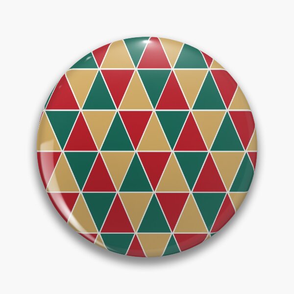 Item preview, Red, Green, and Gold Geometric Christmas Pattern designed and sold by gacreativity.