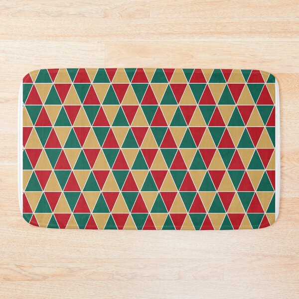 Item preview, Red, Green, and Gold Geometric Christmas Pattern designed and sold by gacreativity.