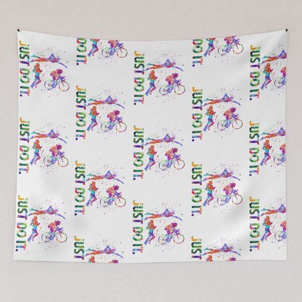 Item preview, Triathlon Life Watercolor Art designed and sold by AlyssoCharm.