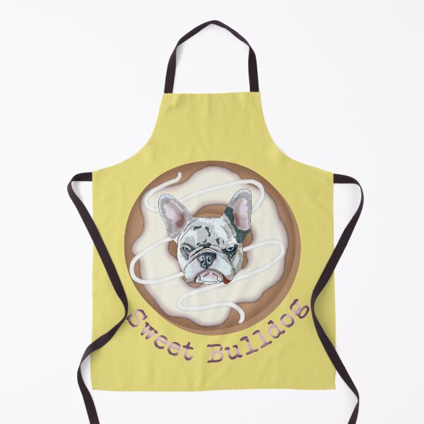 Item preview, Sweet French bulldog and donut with white glaze  designed and sold by KateQR.