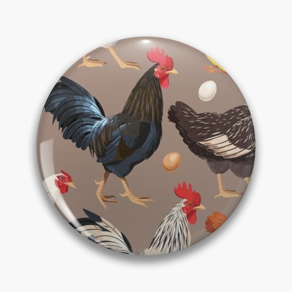 Item preview, chicken colorfull pattern designed and sold by lauricecmd.