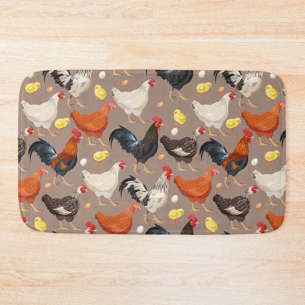 Item preview, chicken colorfull pattern designed and sold by lauricecmd.