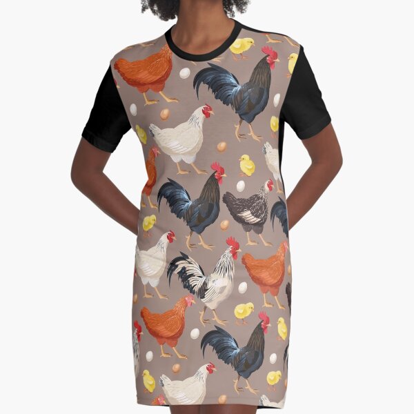 Vista previa del artículo con la obra «patrón de colores de pollo», diseñado y vendido por lauricecmd.