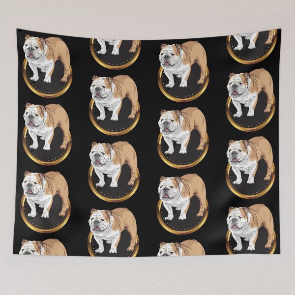Item preview, English Bulldog on a Black Gold Medal Plate designed and sold by Keffy.