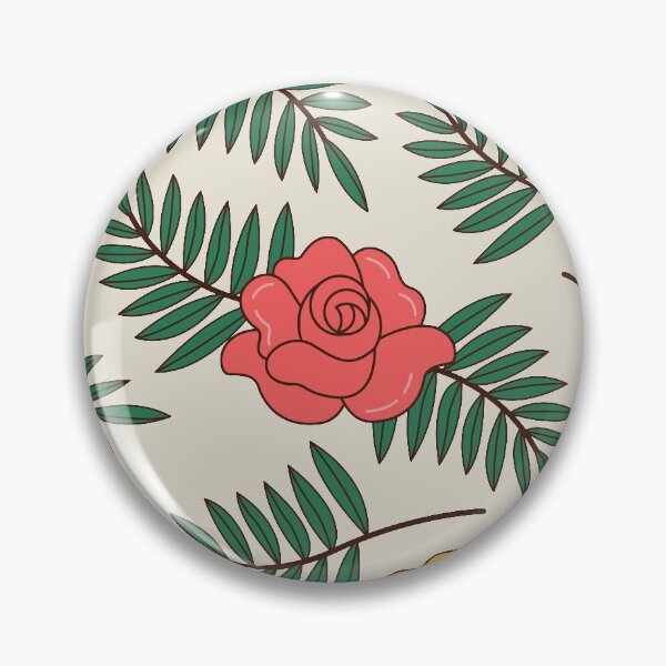 Item preview, Red Blue and Yellow Roses Flower Pattern - Greenery Natural Leaves Pattern designed and sold by Millusti.